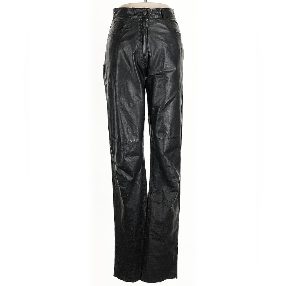 Vintage Black Leather Pants